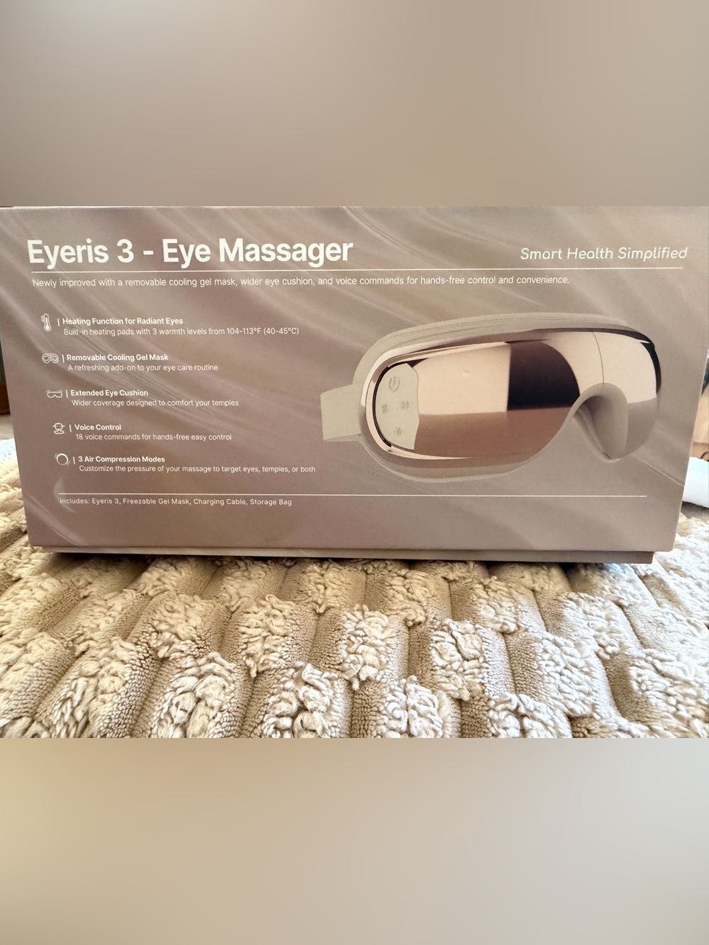 RENPHO Eyeris 3 Eye Massager Heat Compression Bluetooth NWOT - Picture 9 of 13